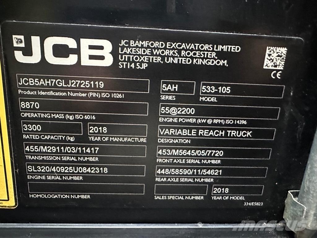 JCB 533-105 Kurottajat