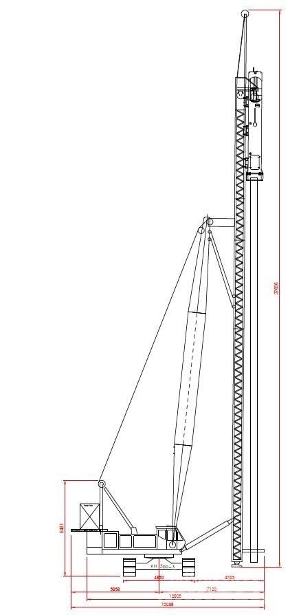 Hitachi KH300-3 PD Tela-alustaiset nosturit