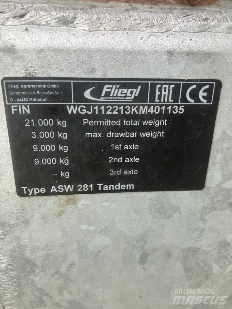 Fliegl asw 281 Muut perävaunut