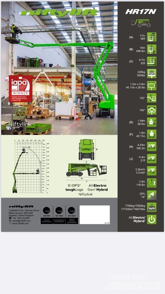 Niftylift HR 17NE Kuukulkijat