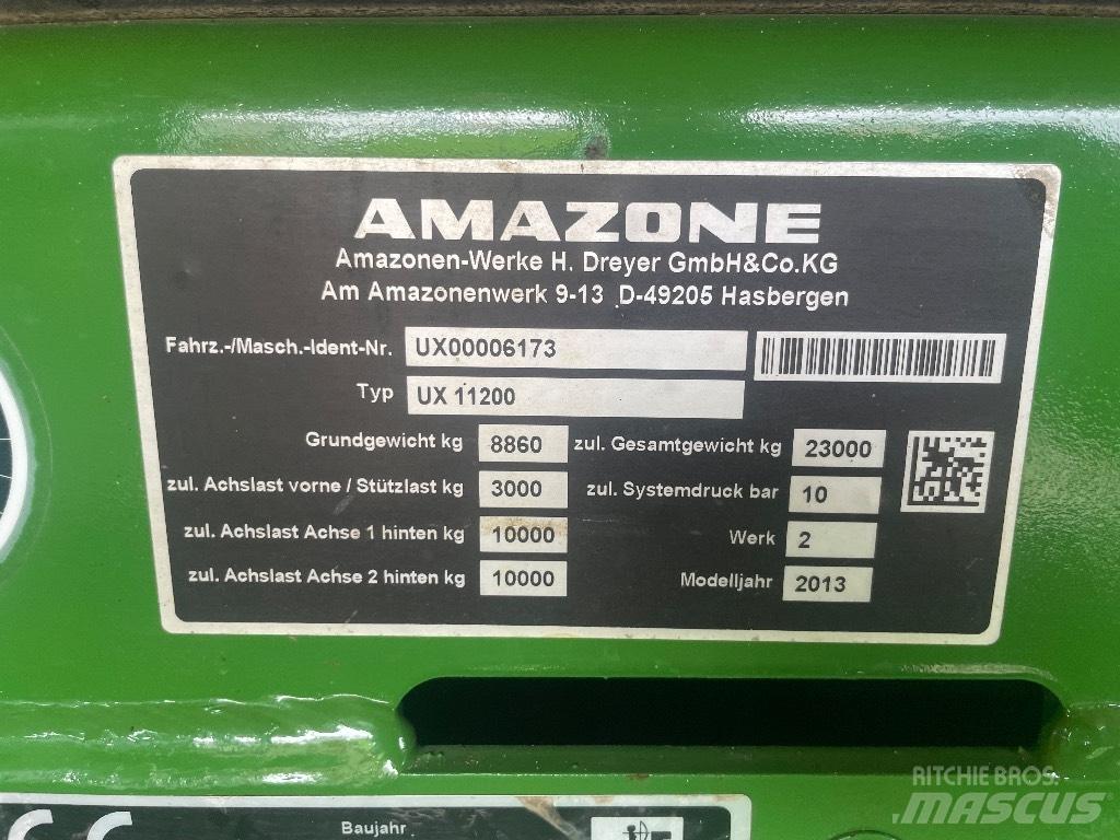 Amazone UX 11200 Hinattavat ruiskut