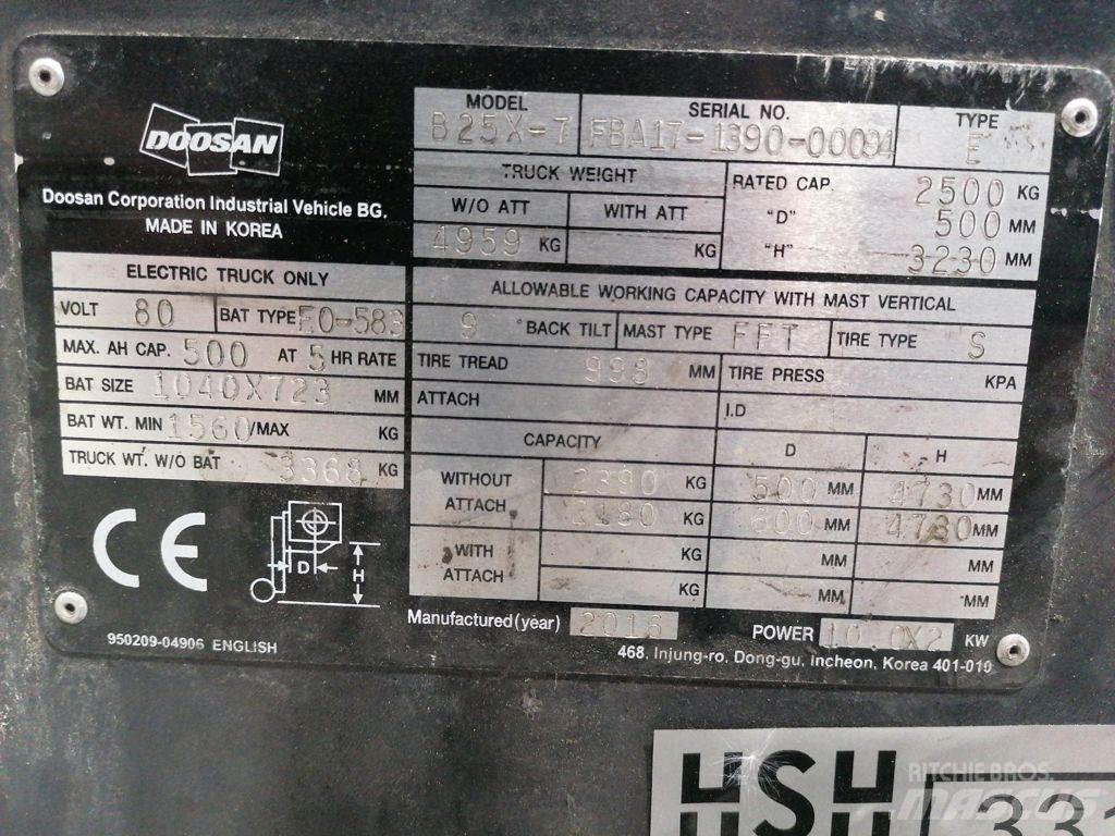 Doosan B25X-7 Sähkötrukit
