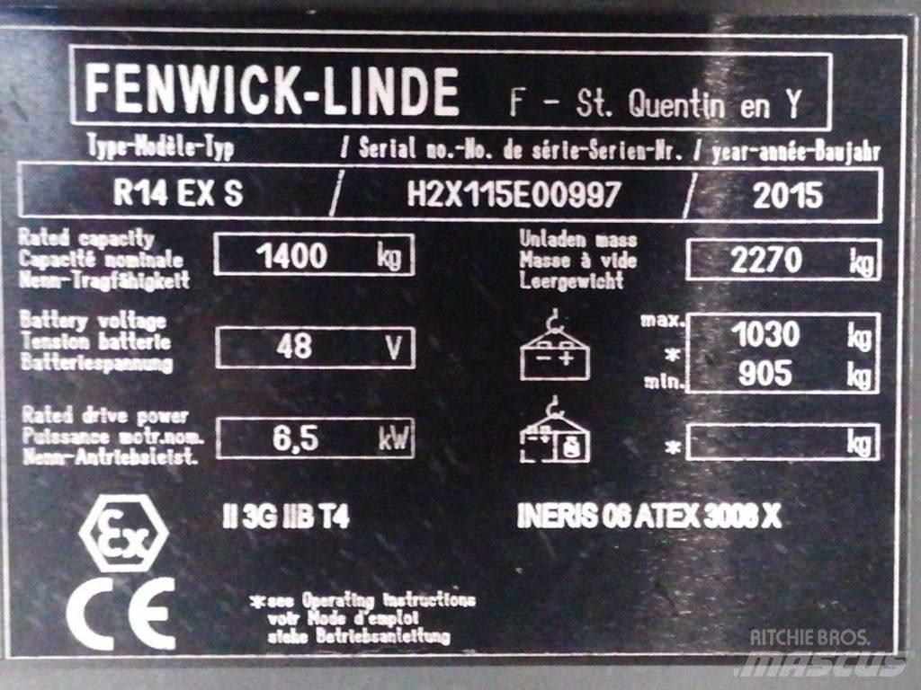 Linde R14 EX S Työntömastotrukit