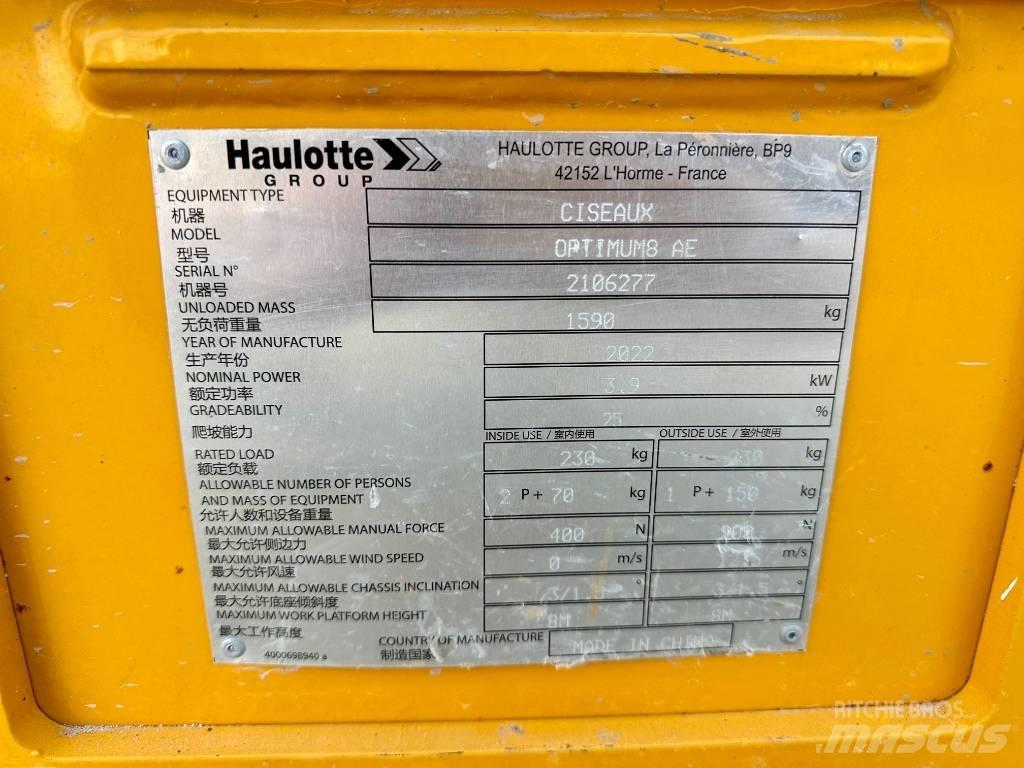 Haulotte OPTIMUM 8 Saksilavat