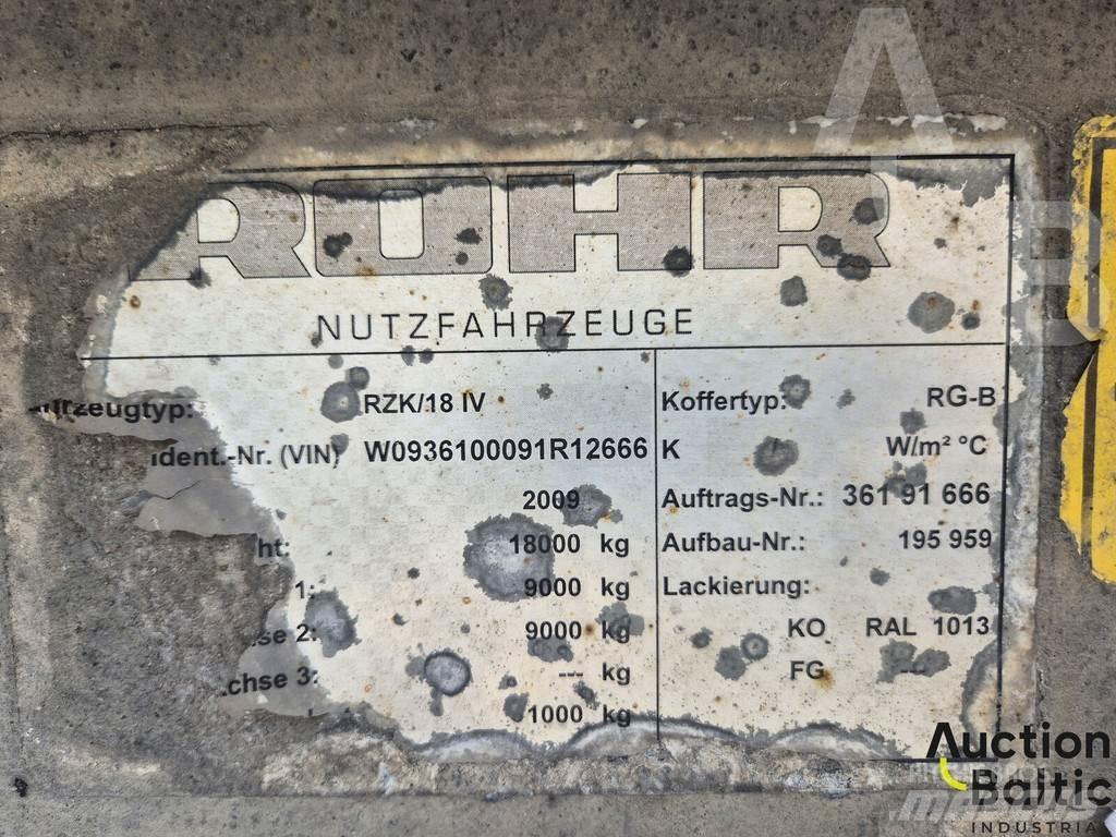 Rohr RZK 18 IV Pressukapellipuoliperävaunut