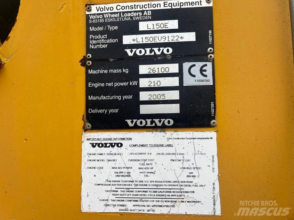 Volvo L 150 E Pyöräkuormaajat