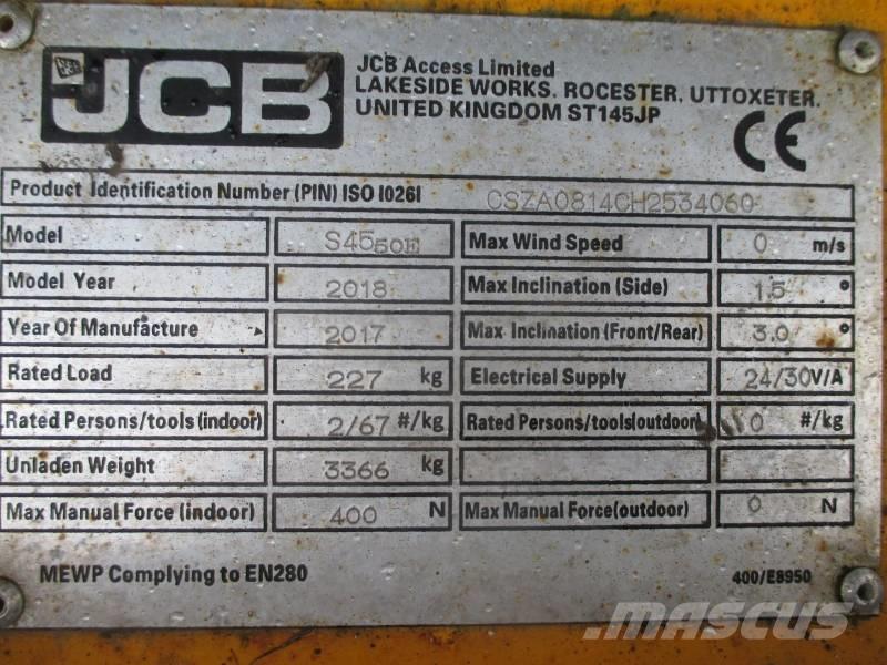 JCB S4550E Saksilavat