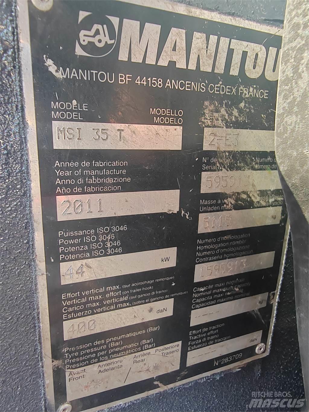 Manitou MSI35T Maastotrukit