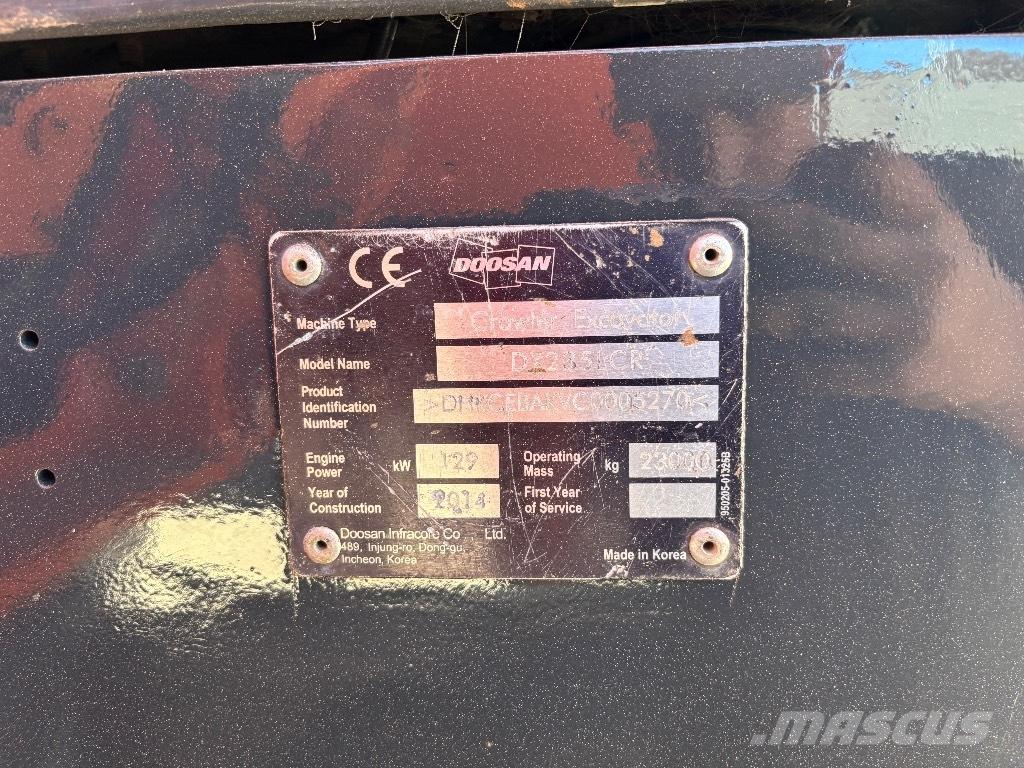 Doosan DX 235 LCR Telakaivukoneet