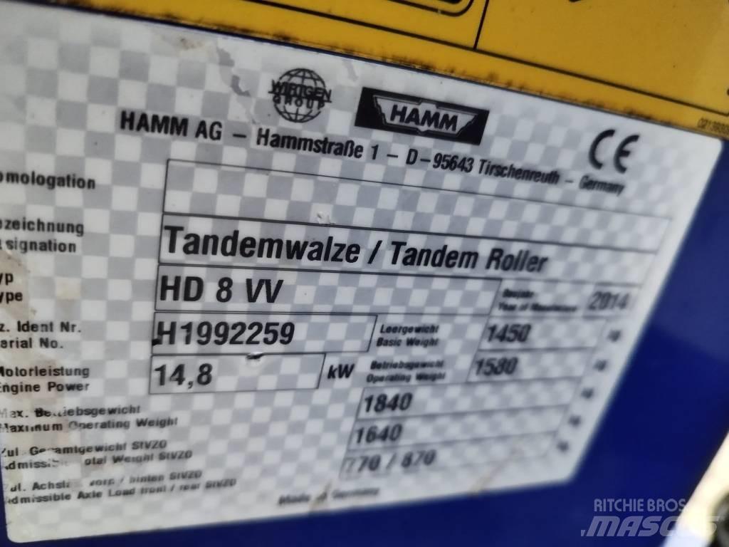 Hamm HD 8 VV Tandemjyrät