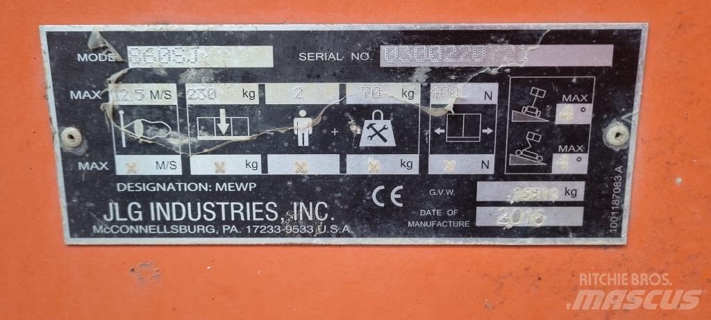 JLG 860 SJ Teleskooppipuominostimet