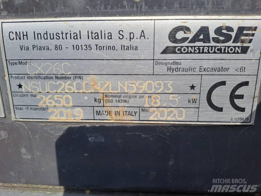 CASE CX 26 C Minikaivukoneet < 7t