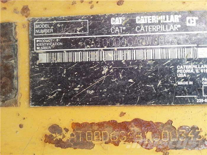 CAT D 6 G Telaketjupuskutraktorit