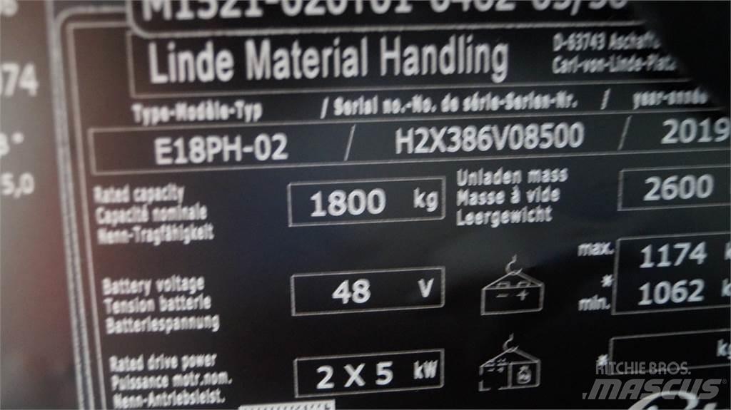 Linde E18PH Sähkötrukit
