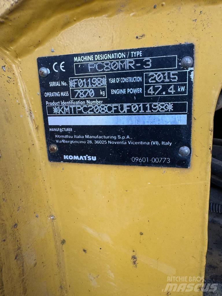 Komatsu PC 80 MR-3 Midikaivukoneet 7t - 12t