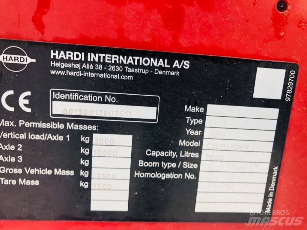 Hardi Commander 7000 Hinattavat ruiskut