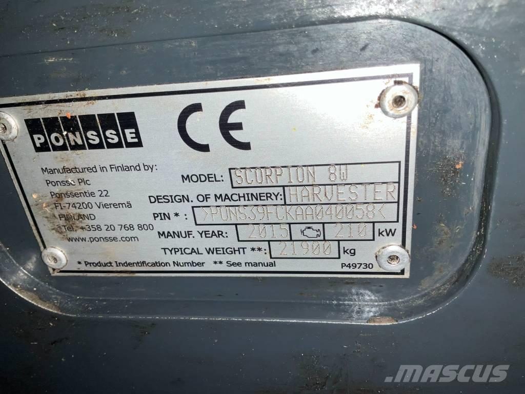 Ponsse SCORPION 8W Harvesterit