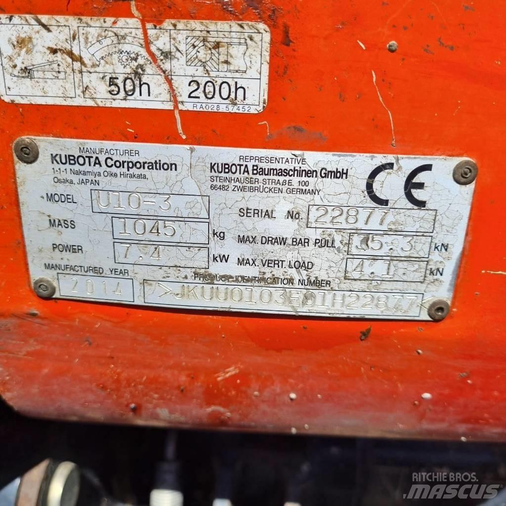 Kubota U 10-3a Minikaivukoneet < 7t