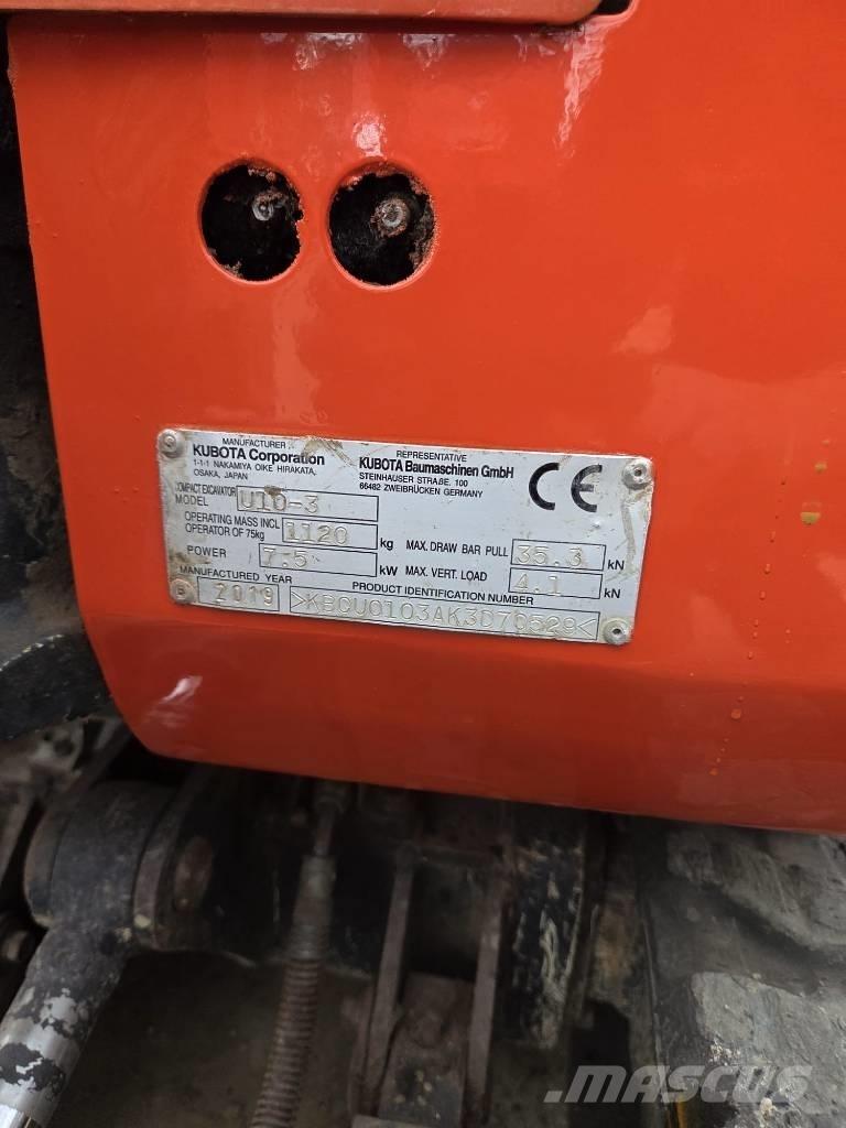 Kubota U 10-3 Minikaivukoneet < 7t