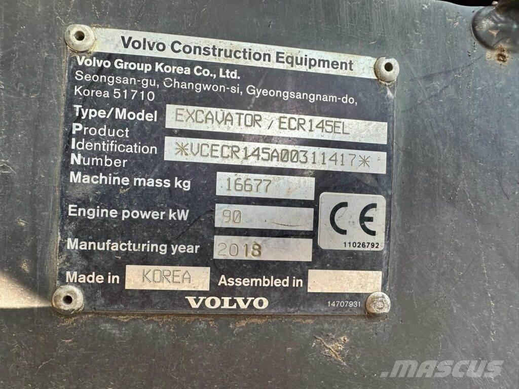 Volvo ECR145EL Telakaivukoneet