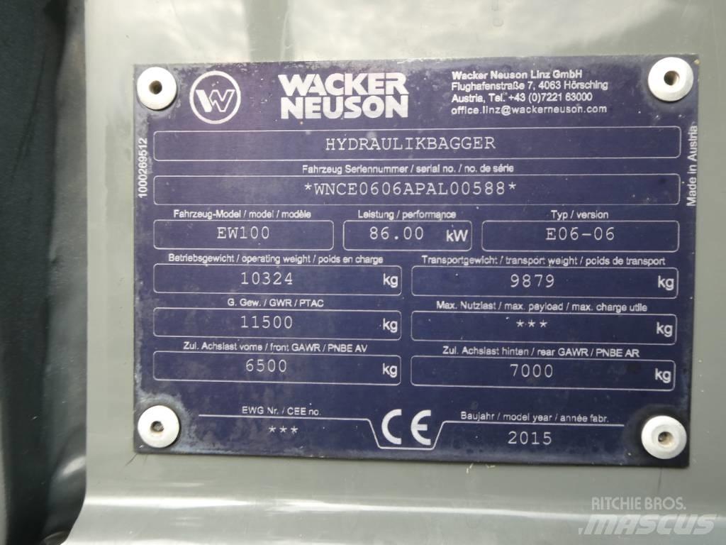Wacker Neuson EW 100 Pyöräkaivukoneet
