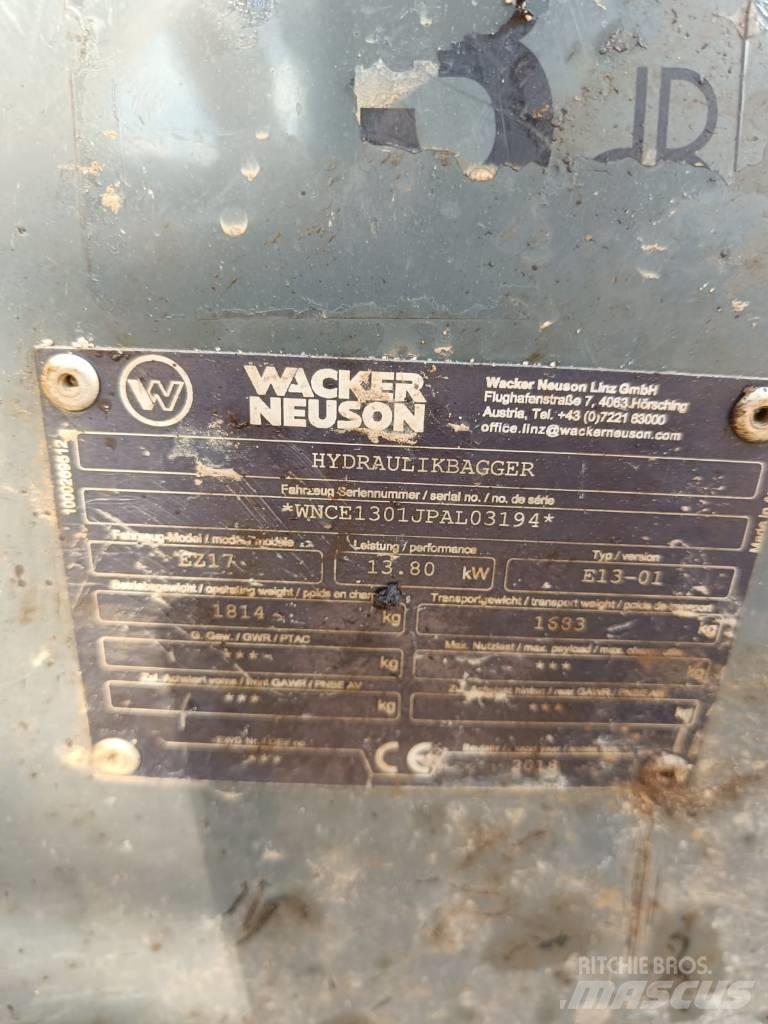 Wacker Neuson EZ 17 Minikaivukoneet < 7t