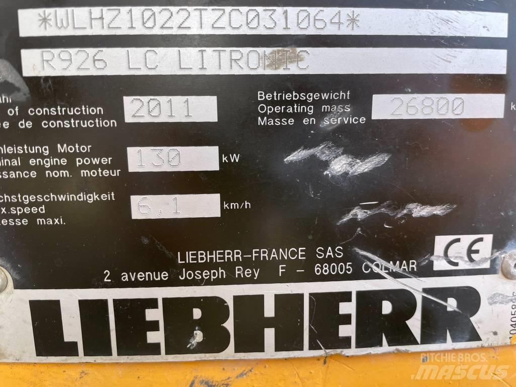 Liebherr R 926 LC Telakaivukoneet