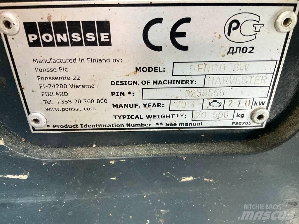 Ponsse Ergo 8W Harvesterit