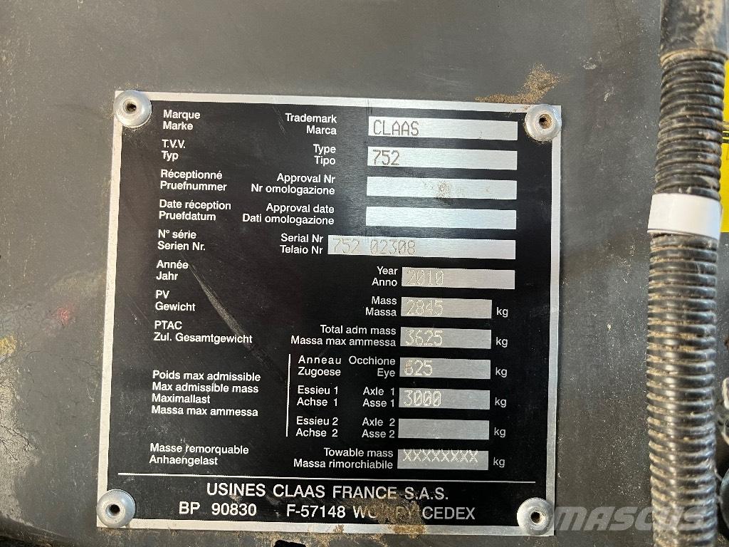 CLAAS Variant 380 Pyöröpaalaimet