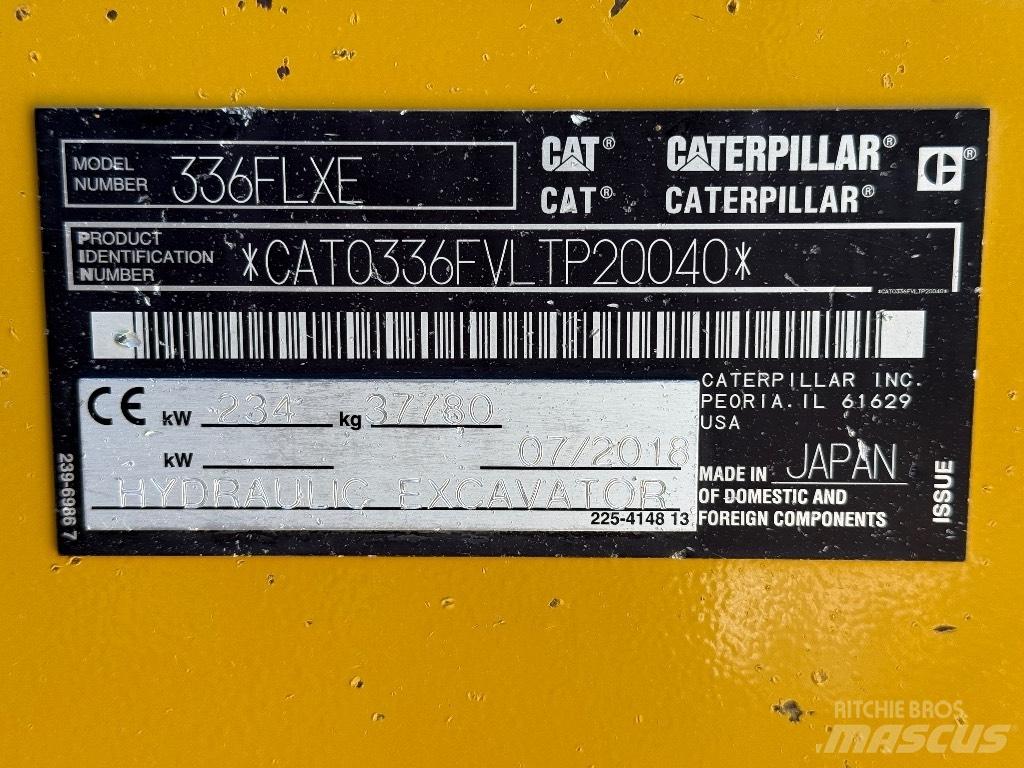 CAT 336 FL Telakaivukoneet