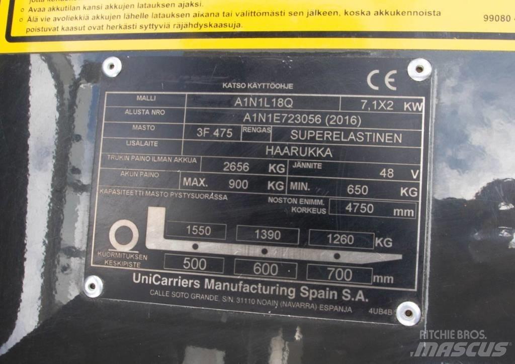 UniCarriers A1N1L18Q Sähkötrukit