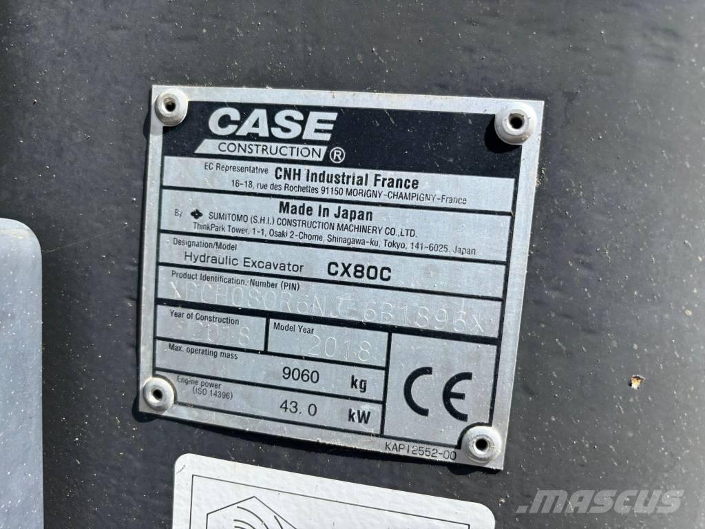 CASE CX 80 C Midikaivukoneet 7t - 12t