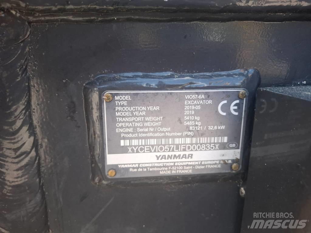 Yanmar Vio 57-6A Minikaivukoneet < 7t