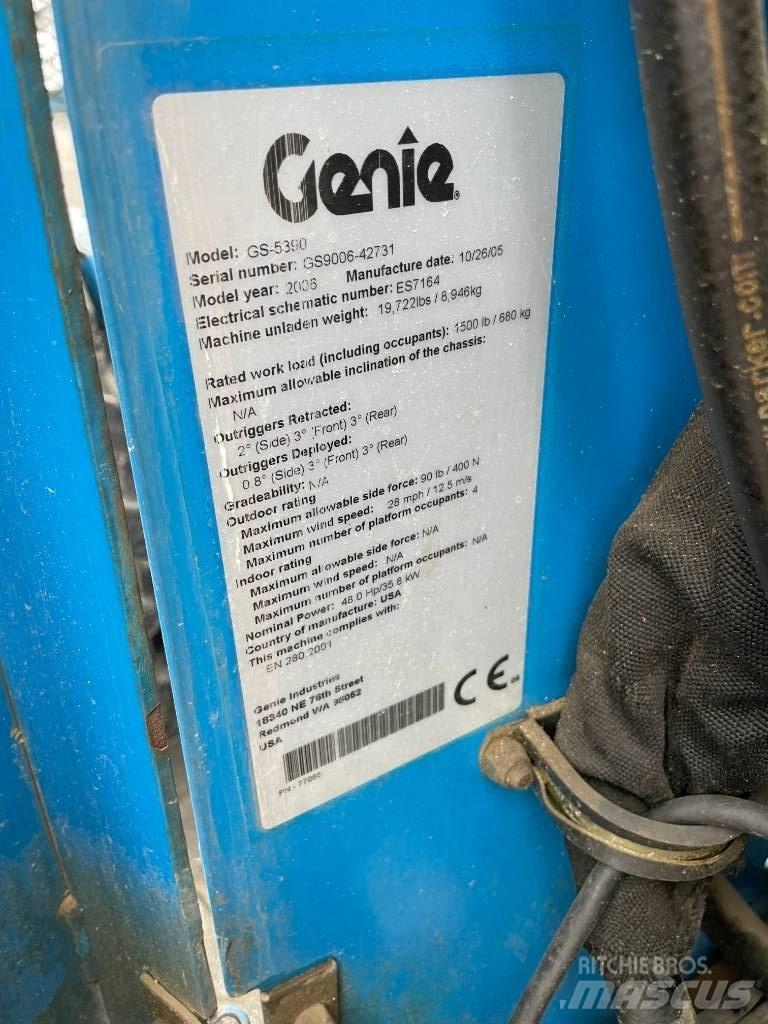 Genie GS 5390 RT Saksilavat