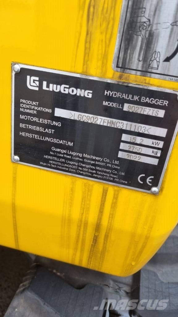 LiuGong 9027 F Minikaivukoneet < 7t