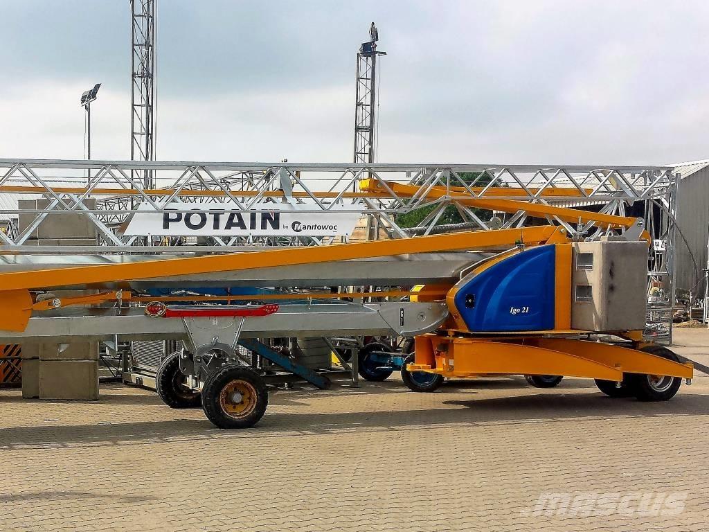 Potain IGO 21 Itsensä kokoavat nosturit