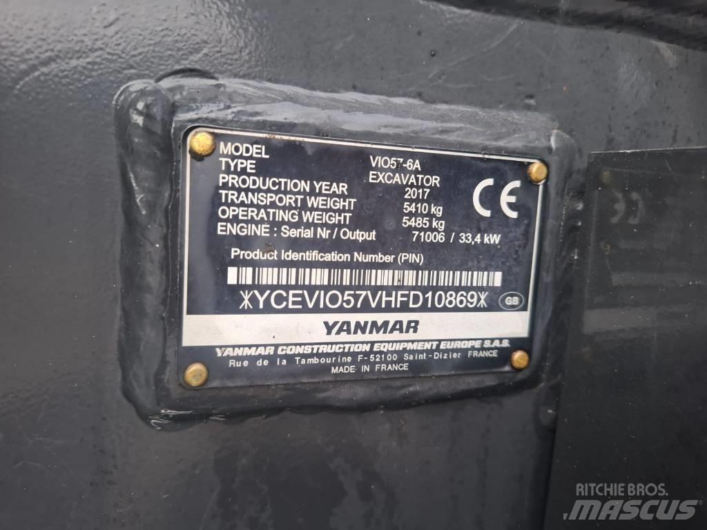 Yanmar Vio 57-6A Minikaivukoneet < 7t