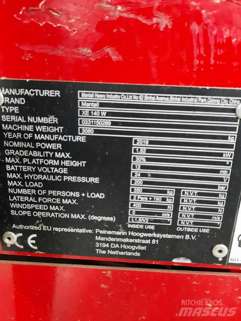 Mantall XE 140 W Saksilavat