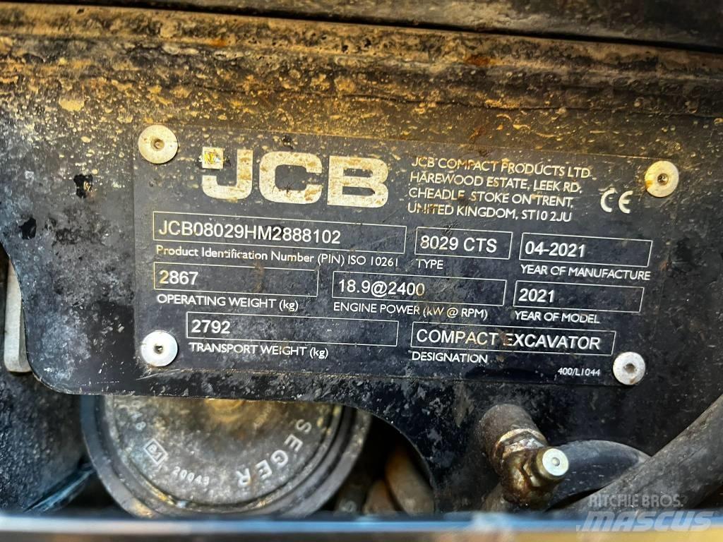 JCB 8029 CTS Minikaivukoneet < 7t