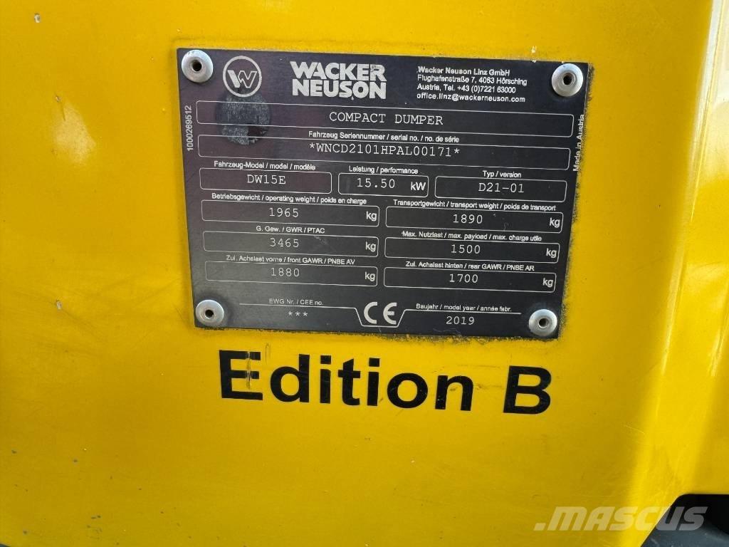 Wacker Neuson DW15e Minidumpperit