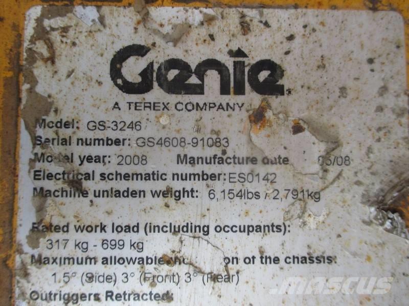 Genie GS 3246 Saksilavat