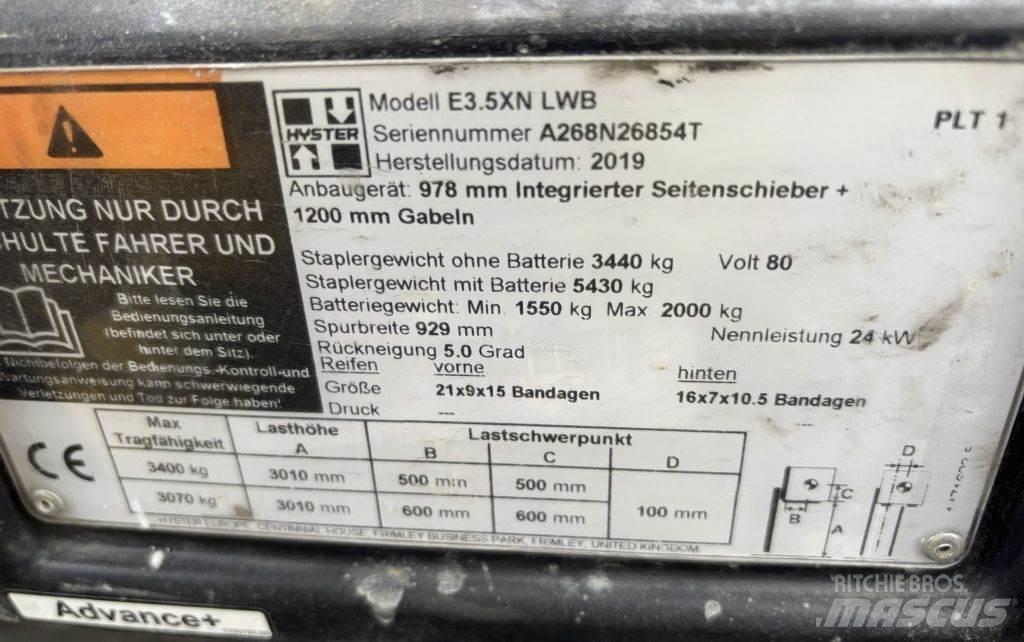 Hyster E 3.5 XN LWB Sähkötrukit