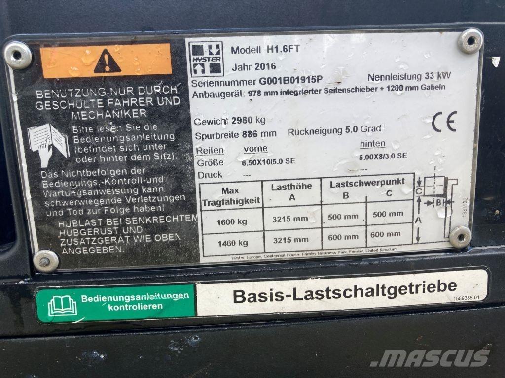 Hyster H 1.6 FT Nestekaasutrukit