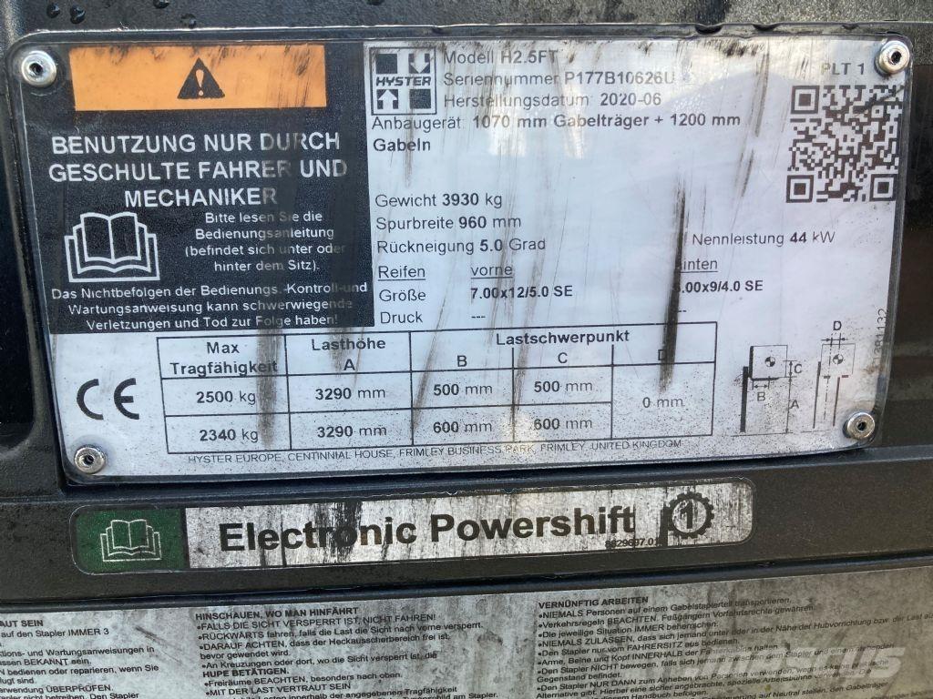 Hyster H 2.5 FT Nestekaasutrukit