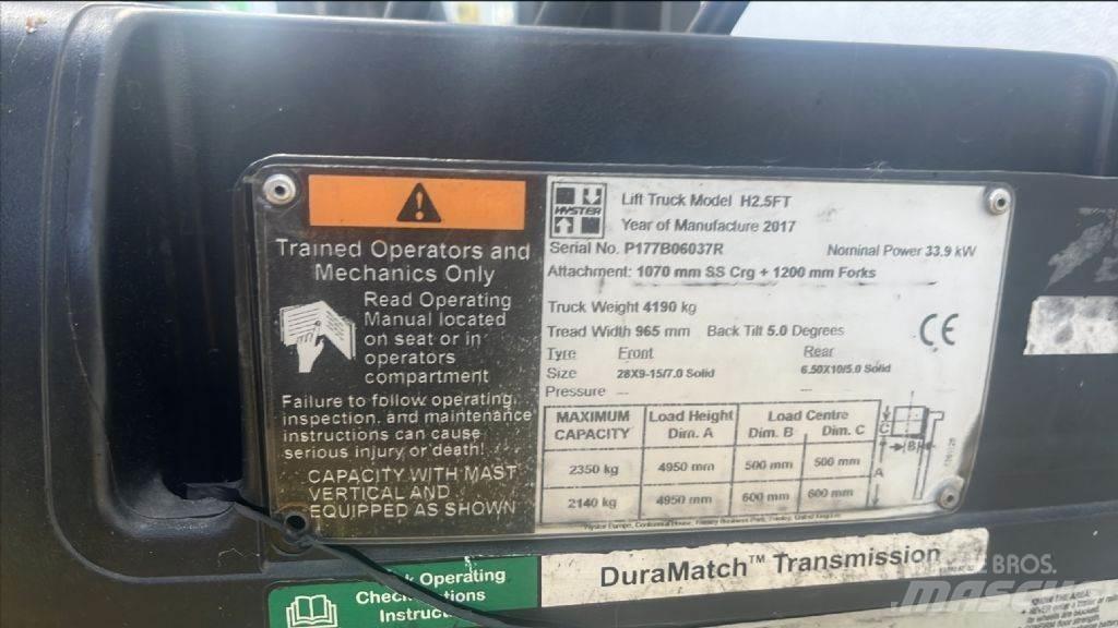 Hyster H 2.5 FT Dieseltrukit