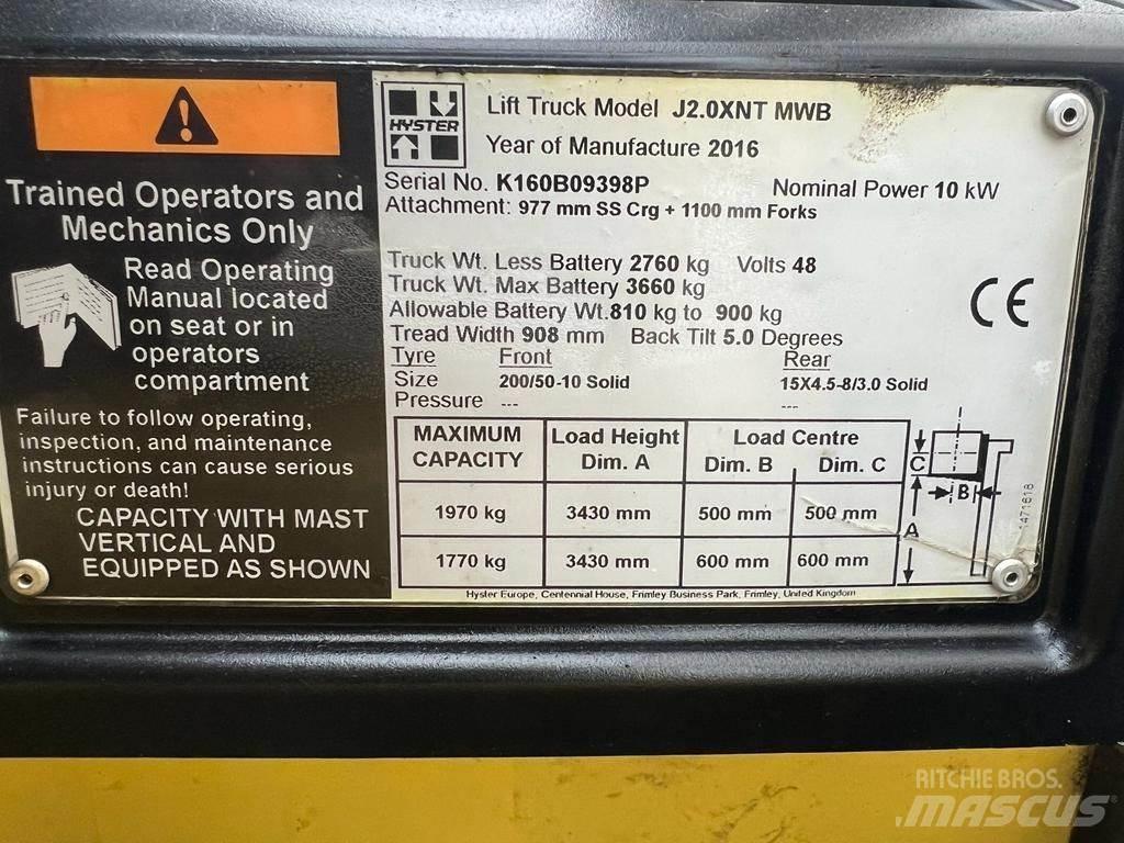 Hyster J 2.0 XNT Sähkötrukit