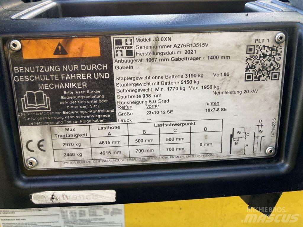 Hyster J 3.0 XN Sähkötrukit