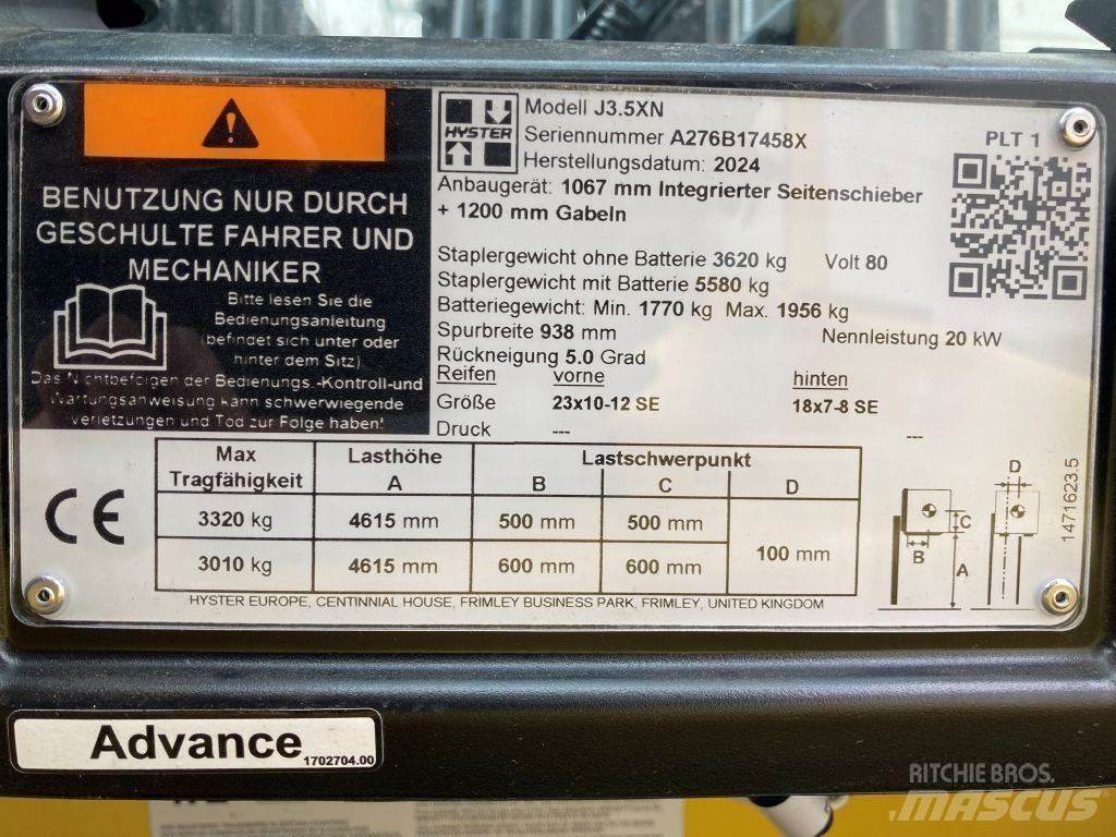Hyster J 3.5 XN Sähkötrukit
