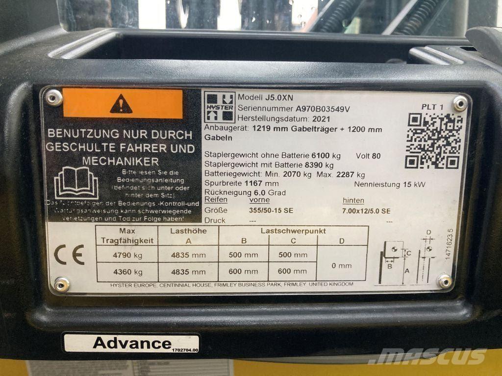 Hyster J 5.0 XN Sähkötrukit
