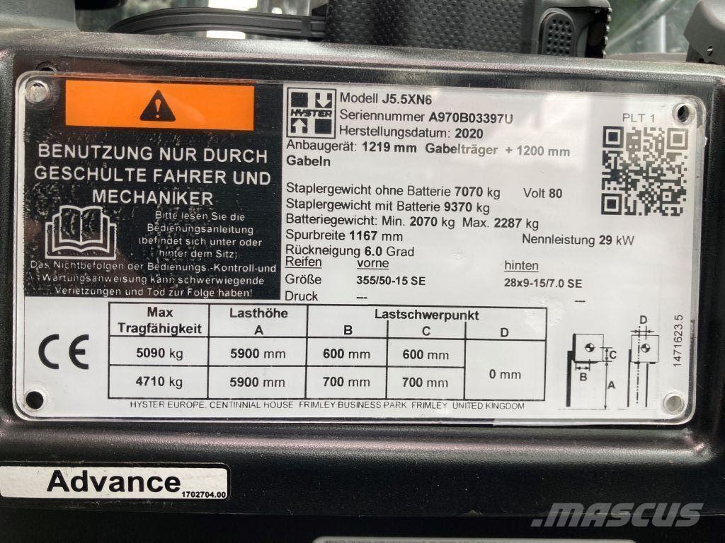 Hyster J 5.5 XN6 Sähkötrukit